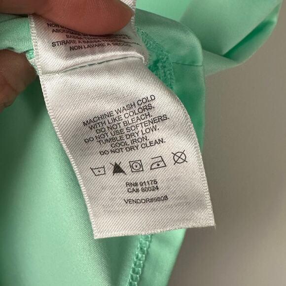 FILA Green & Navy Striped Sleeveless Tank Top Women's Medium - Picture 6 of 6